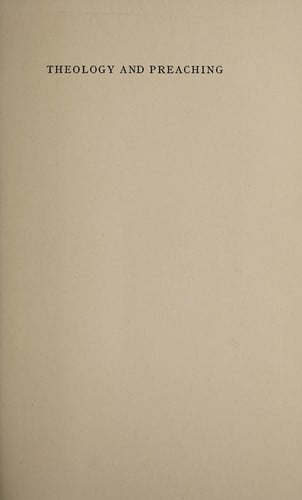 Theology and preaching