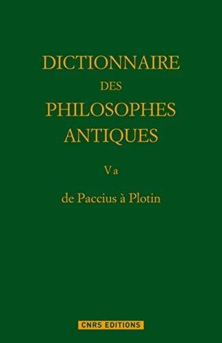 Dictionnaire Des Philosophes Antiques