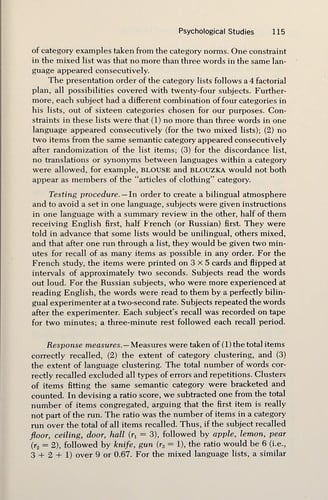 Substance and structure of language