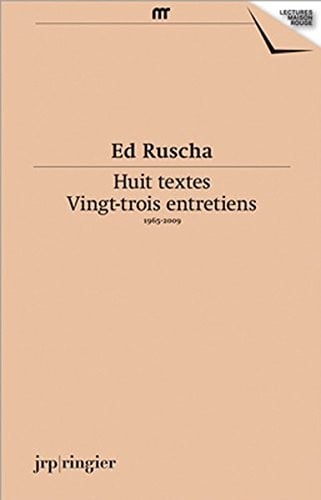 Ed Ruscha: Ecrits Et Entretiens