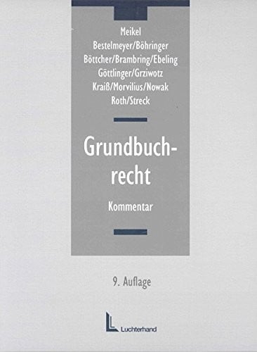 Grundbuchrecht. Kommentar.