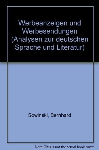 Werbeanzeigen und Werbesendungen