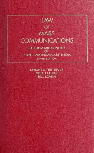Law of Mass Communications