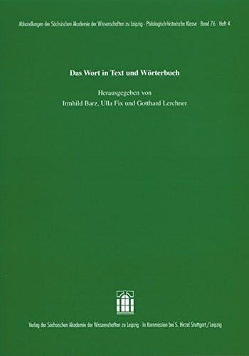 Das Wort in Text und Wörterbuch