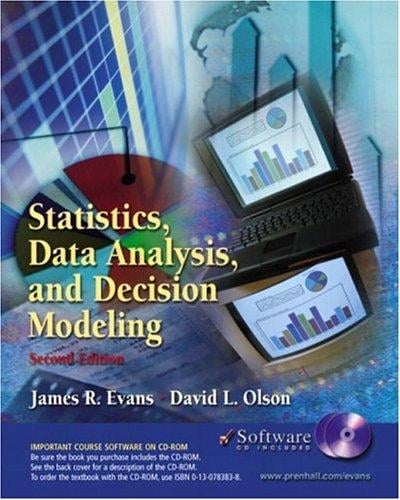 Statistics, Data Analysis and Decision Modeling and Student CD-ROM