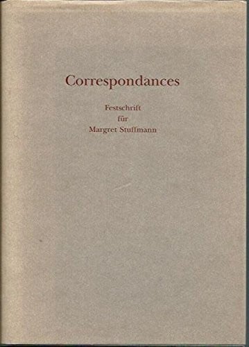 Correspondances: Festschrift für Margret Stuffmann zum 24. November 1996 (German Edition)
