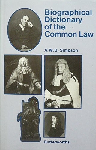 Biographical dictionary of the common law