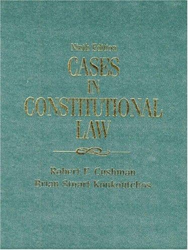 Cases in constitutional law