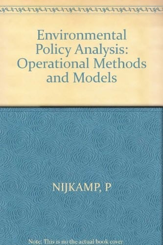 Environmental policy analysis