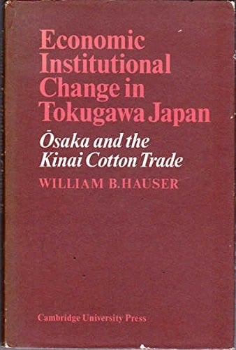 Economic institutional change in Tokugawa Japan