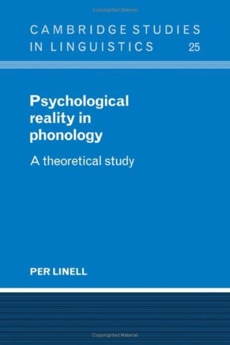 Psychological reality in phonology
