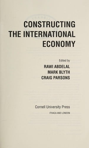 Constructing the international economy