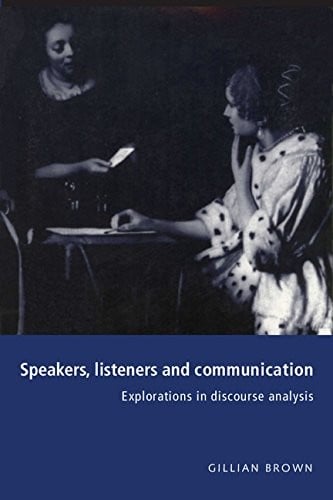 Speakers, listeners and communication