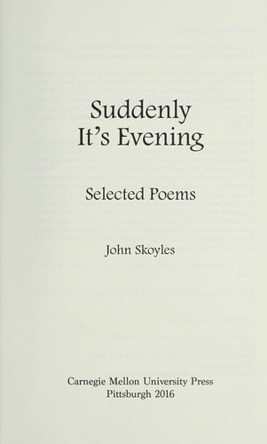 Suddenly it's evening