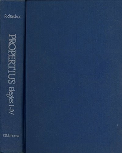 Elegies, I-IV (American Philological Association series of classical texts)