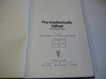 The intellectually gifted