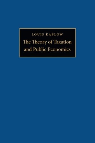 The Theory of Taxation and Public Economics