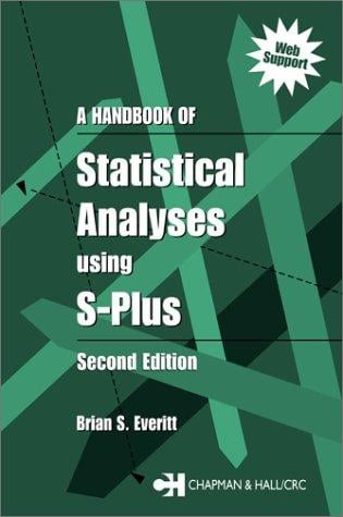 A handbook of statistical analyses using S-PLUS