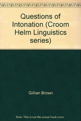 Questions of Intonation