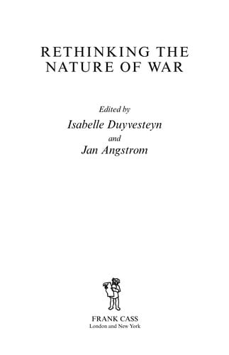 Rethinking the nature of war
