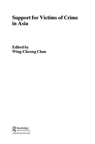 Support for victims of crime in Asia