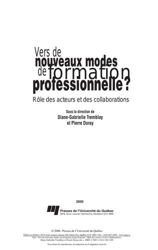Vers de nouveaux modes de formation professionnelle?