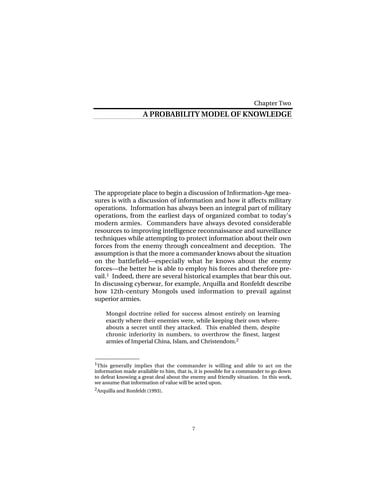 Measures of effectiveness for the information-age Army