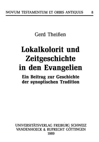 Lokalkolorit und Zeitgeschichte in den Evangelien
