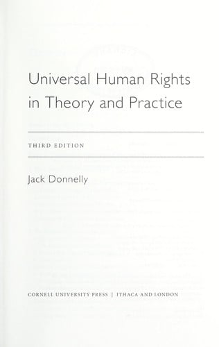 Universal human rights in theory and practice