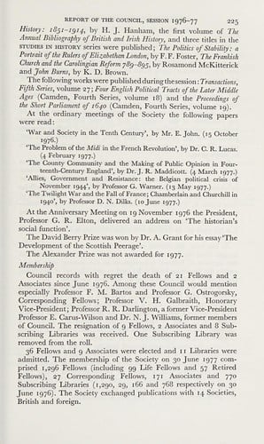 Transactions of the Royal Historical Society