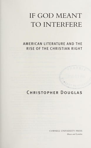 If God meant to interfere