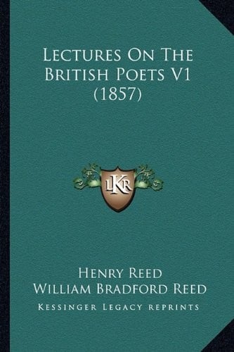 Lectures On The British Poets V1 (1857)