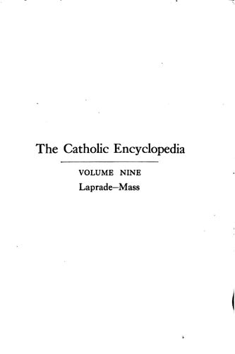 The Catholic Encyclopedia