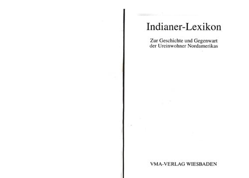 Das Indianerlexikon