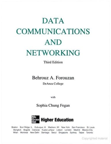 Data communications and networking