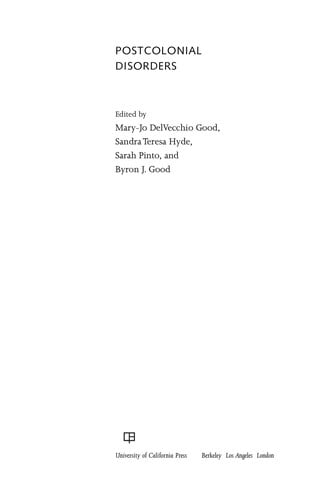 Postcolonial disorders