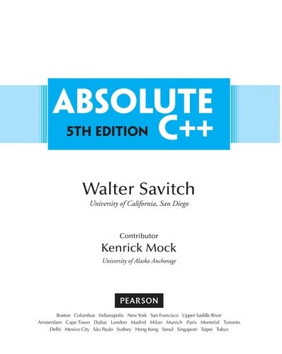 Absolute C++