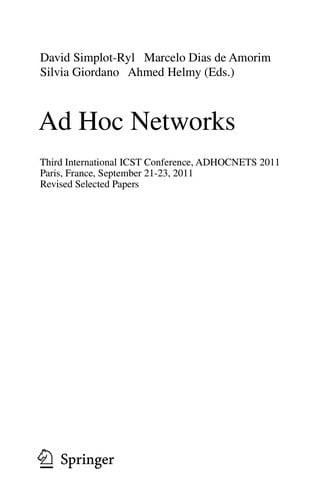 Ad Hoc Networks