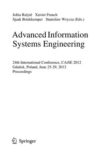 Advanced Information Systems Engineering