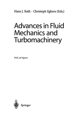 Advances in Fluid Mechanics and Turbomachinery