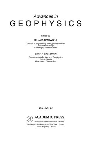 Advances in Geophysics