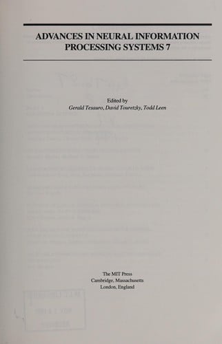 Advances in neural information processing systems