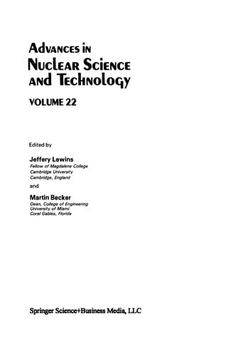 Advances in Nuclear Science and Technology