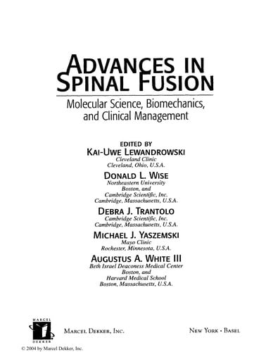 Advances in spinal fusion