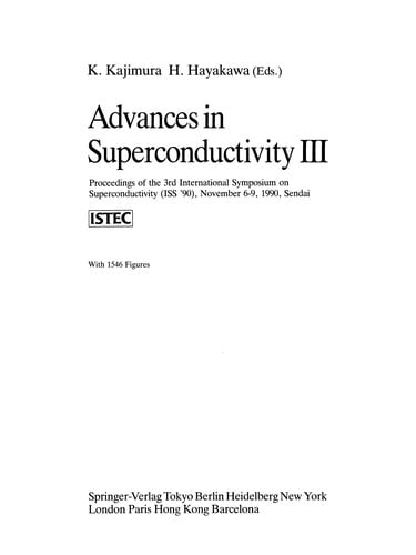 Advances in Superconductivity III