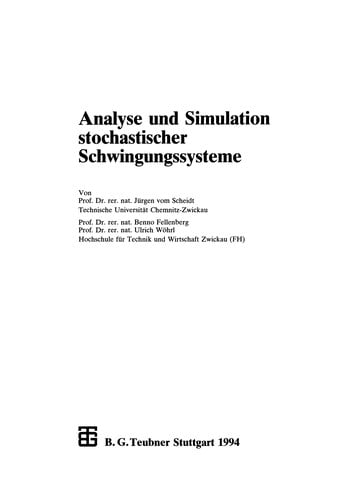 Analyse und Simulation stochastischer Schwingungssysteme