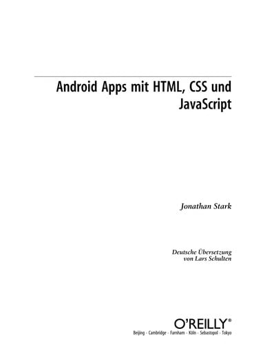 Android apps mit HTML, CSS und JavaScript