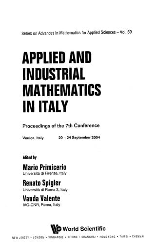 Applied and industrial mathematics in Italy