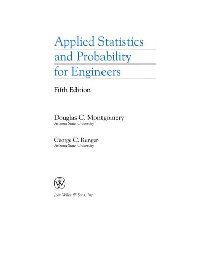 Applied statistics and probability for engineers