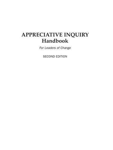 Appreciative inquiry handbook